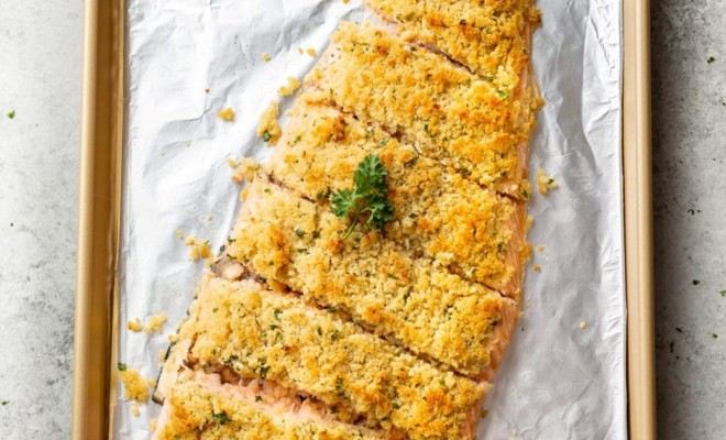 Maple Dijon Baked Salmon